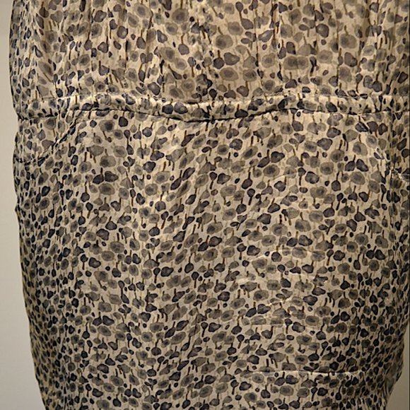 Vintage Miki Mialy Grey Ditsy Chiffon Tuni-Mini - Picture 5 of 10